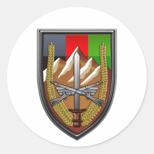 United Staaten Forces Afghanistan Runder Aufkleber (Vorderseite)