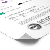 United Staaten Funkfrequenzzuweisungen Poster (Ecke)