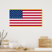 United Staaten Gold Fringer Admiralty Maritime Fla Poster (Küche)