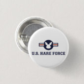 United Staaten Hare Air Force Bunny Button (Vorne & Hinten)