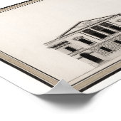 United Staaten Hauptstadt Architectural Zeichn - 1 Poster (Ecke)