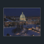 United Staaten Hauptstadt Gebäude, Washington, DC Postkarte<br><div class="desc">Postcard beim United Staaten Hauptstadt Gebäude,  Washington,  D.C. nachts.</div>