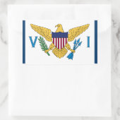 United Staaten Jungfrau Islands Flag Sticker USVI  (Tasche)