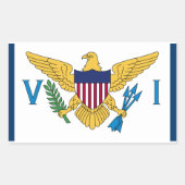United Staaten Jungfrau Islands Flag Sticker USVI  (Vorderseite)