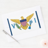 United Staaten Jungfrau Islands Flag Sticker USVI  (Umschlag)