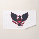 United Staaten Large Eagle Remix Custom Handtuch (Handtuch)