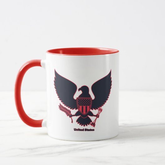 United Staaten Large Eagle Two-Tone Tasse (Links)