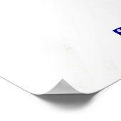 United Staaten License Plate Karte Poster (Ecke)