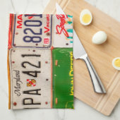 United Staaten License Teller Art America Geschirrtuch (Viertel Falte)