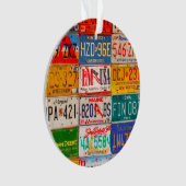 United Staaten License Teller Art America Ornament (Vorderseite)