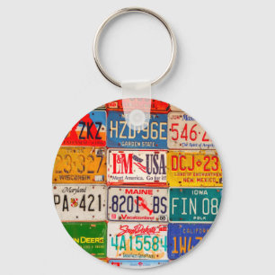 United Staaten License Teller Art America Schlüsselanhänger