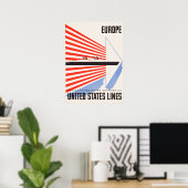 United Staaten Lines Travel Poster (Heimbüro)