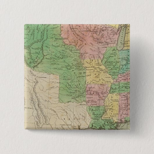 United Staaten Map 2 Button (Vorderseite)
