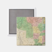 United Staaten Map 2 Magnet (Vorderseite/Rückseite)