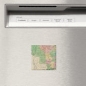 United Staaten Map 2 Magnet (In Situ (Geschirrspüler))