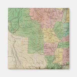 United Staaten Map 2 Magnet