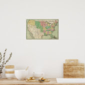 United Staaten Map 2 Poster (Küche)