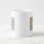 United Staaten Map 3 Jumbo-Tasse (Vorderseite)