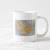 United Staaten Map 3 Jumbo-Tasse (Rechts)