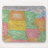 United Staaten Map 3 Mousepad (Vorne)