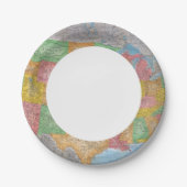 United Staaten Map 3 Pappteller (Vorderseite)