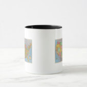 United Staaten Map 3 Tasse (Zentrum)