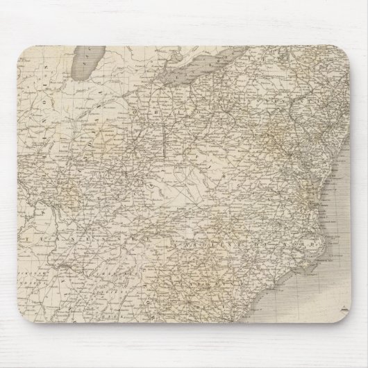 United Staaten Map mit den Siedlungen Mousepad (Vorne)