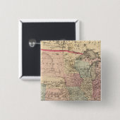 United Staaten Map mit Pony Express Route Button (Vorne & Hinten)