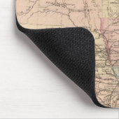 United Staaten Map mit Pony Express Route Mousepad (Ecke)