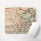United Staaten Map mit Pony Express Route Mousepad (Mit Mouse)