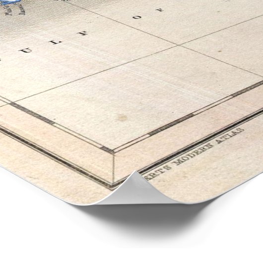 United Staaten Map Poster (Ecke)