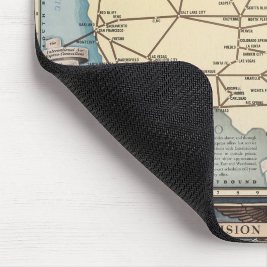 United Staaten Map Shipping the Skyway via Air Exp Mousepad (Ecke)