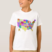United Staaten Map T - Shirt (Vorderseite)