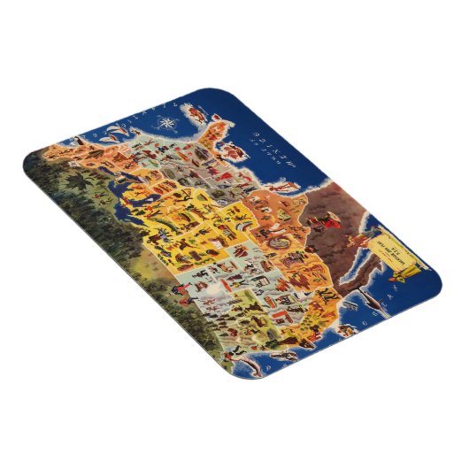 United Staaten Map - Urlaub und Spiel Magnet (Rechte Seite)