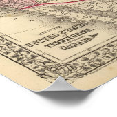 United Staaten Map von Mitchell Poster (Ecke)