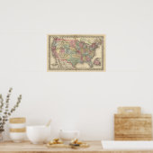 United Staaten Map von Mitchell Poster (Küche)