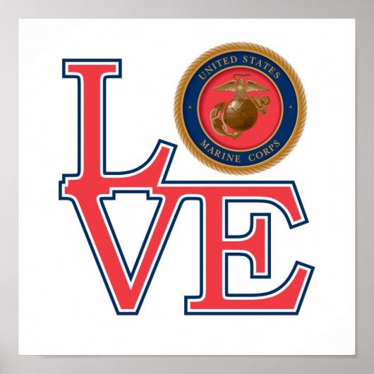 United Staaten Marine Corps Liebe Poster (Vorne)