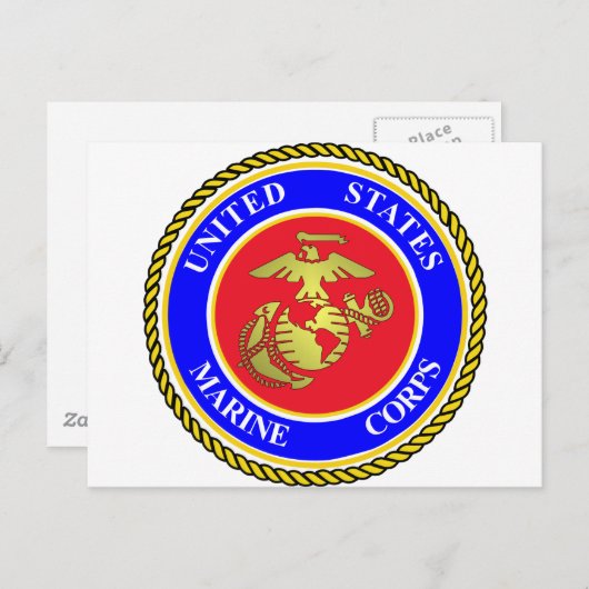 United Staaten Marine Corps Postkarte (Vorne/Hinten)
