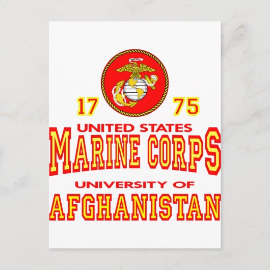United Staaten Marine Corps University Afghanistan Postkarte (Vorderseite)