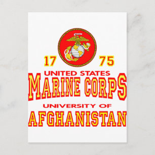 United Staaten Marine Corps University Afghanistan Postkarte