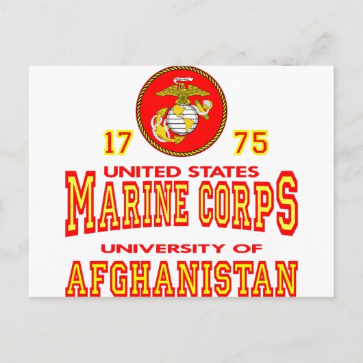 United Staaten Marine Corps University Afghanistan Postkarte (Vorderseite)
