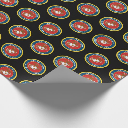 United Staaten Marines | Siegel 1 des Meereskorps Geschenkpapier (Ecke)