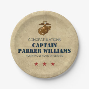 United Staaten Marines Siegel 1 des Meereskorps Pappteller