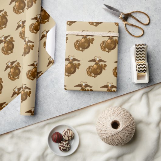 United Staaten Marines | Vollfarbige EGA - Bronze Geschenkpapier (Kunsthandwerk)