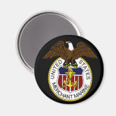 United Staaten Merchant Marine Siegel Sailers Magnet (Vorderseite/Rückseite)