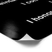 United Staaten Military VETERAN Creative Poster (Ecke)