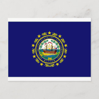 United Staaten New Hampshire Flag Postkarte
