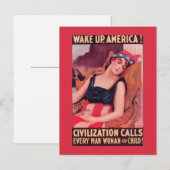 United Staaten of AmericaWar II Promotional Postkarte (Vorne/Hinten)