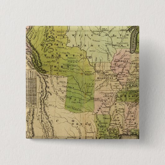 United Staaten Olney Map Button (Vorderseite)