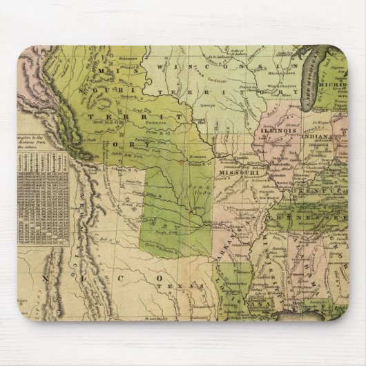 United Staaten Olney Map Mousepad (Vorne)
